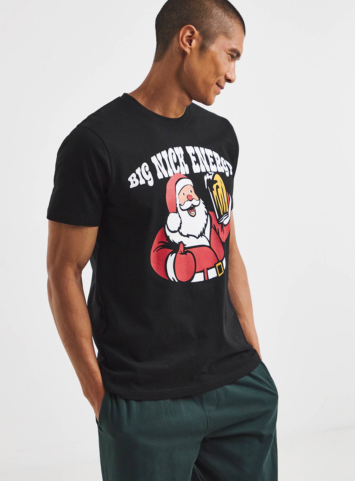 JACAMO Big Nick Christmas Graphic Pyjama Set 1XL - Image 3